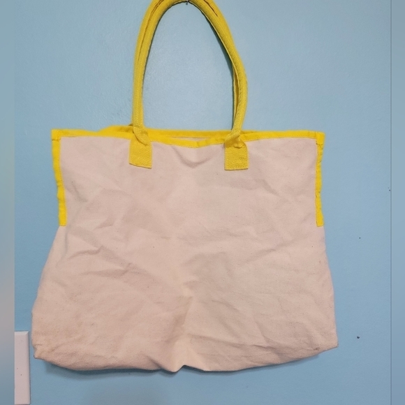 Ulta Canvas Tote Bag | Yellow, Sunshine - Picture 3 of 5